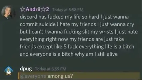 Discord Messages With Threatening Auras tweet media