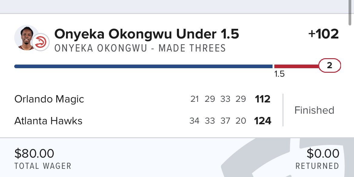BANGGG😭😭😭

We went 3/4 on my #NBA "Plays of the Day" for yet ANOTHER profitable day🔥

Just BARELY missed out on the sweep due to a last minute Onyeka three in garbage time...😭

We're on an absolute HEATER, going 21/27 (78%) over the last week‼️

See you tomorrow 👀

#Fanduel