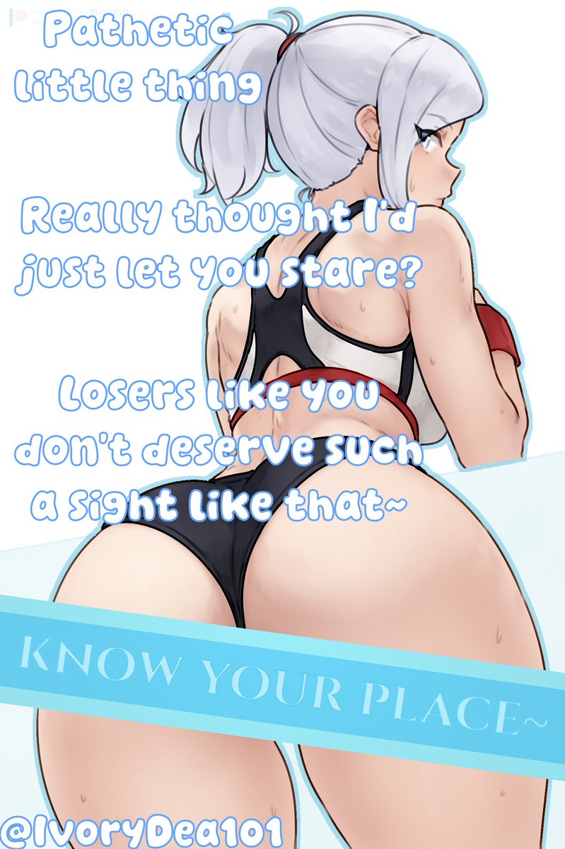 IvoryDea101's tweet photo. Really thought you could get a peek?~
Think again sweetie~
Better ask next time, my answer could be an yes~

#femdom #censored #censoredhentai #hentaicaption https://t.co/yeIjI2nn5S