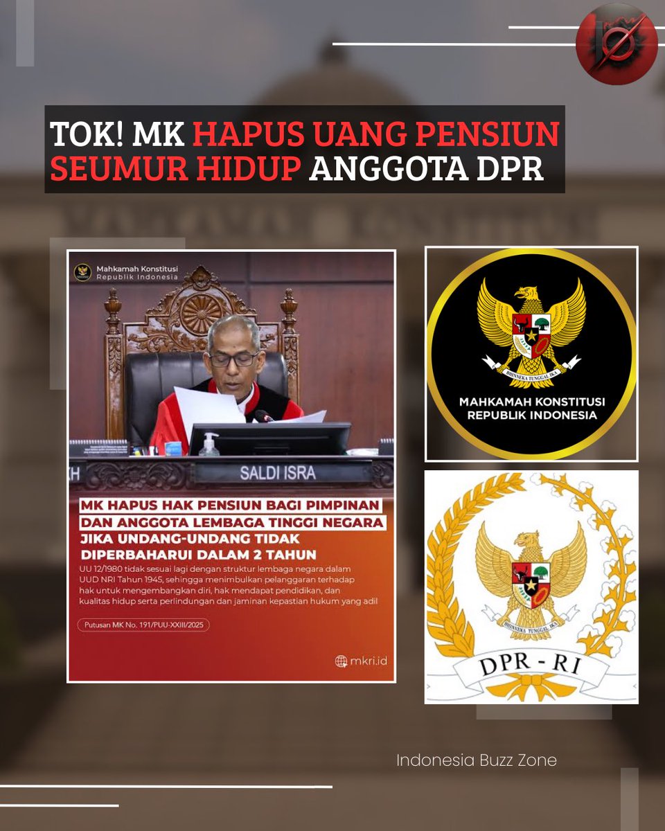 TOK! Mahkamah Konstitusi memberikan waktu 2 tahun bagi Pemerintah dan DPR untuk membuat regulasinya.