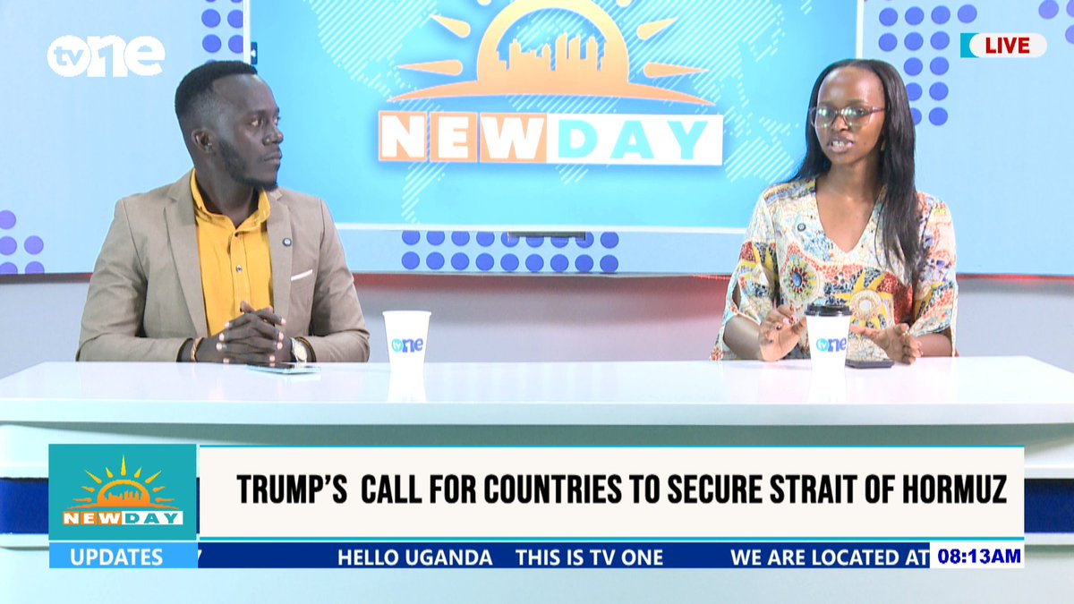 Good morning;Trump's Call Fpr C ountried to Secure Strait Of Hormuz 

#Newday
#TV1Uganda