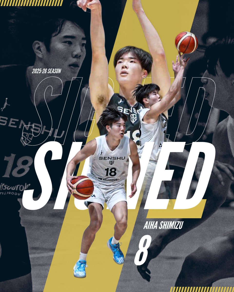 SAMURAIZ_K's tweet photo. ✍️SIGNED！
──────────────────
#清水愛葉
 
この度、金沢サムライズでは#8 #清水愛葉 選手（専修大学在学中）が、B3リーグ2025-26シーズン特別指定選手として加入すること��決定しましたので、お知らせいたします。

▼詳細はこちら
https://t.co/eyB13ELlCt

#金沢サムライズ https://t.co/2EqFS882EO