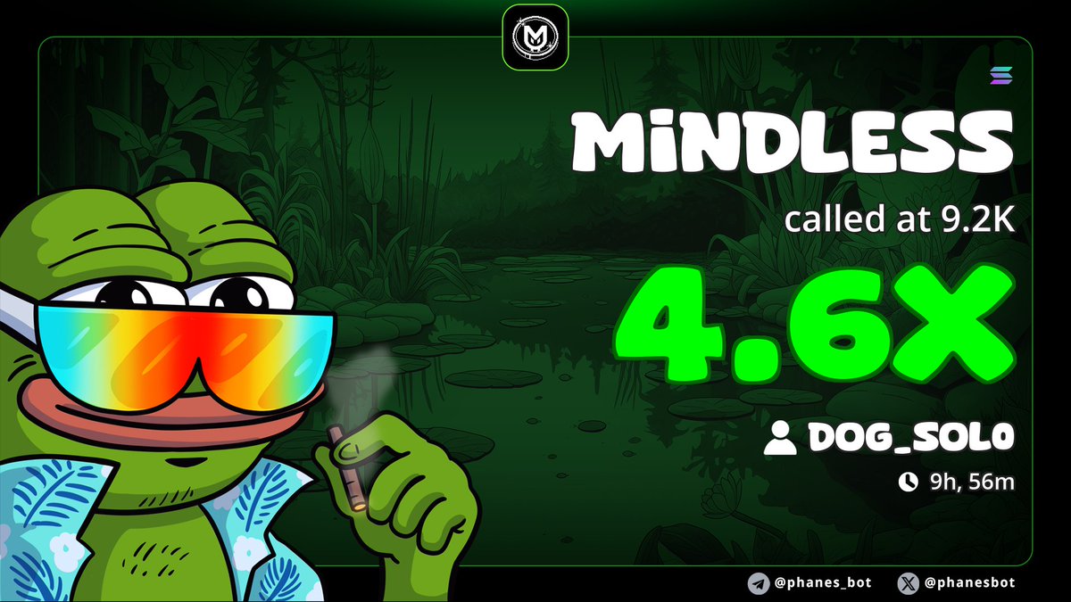 Sol_degen34's tweet image. $MINDLESS
Called 9.2K MC
Ran 4.6x in hours

Early &amp;gt; loud
👉 t.me/Dog_sol0

/pnl AJofCoVif3wj2Uy7mpzgxbqDyHPyn7xp6WzJBy7gpump

#MINDLESS #Solana #Alpha #Memecoin #CT #Onchain #Degen #Crypto #AlphaPlays #SolanaTrading #Altcoins #DegenTrades #CryptoCommunity