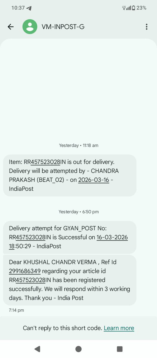 ku63287's tweet photo. @IndiaPostOffice https://t.co/FBRy2A25jx