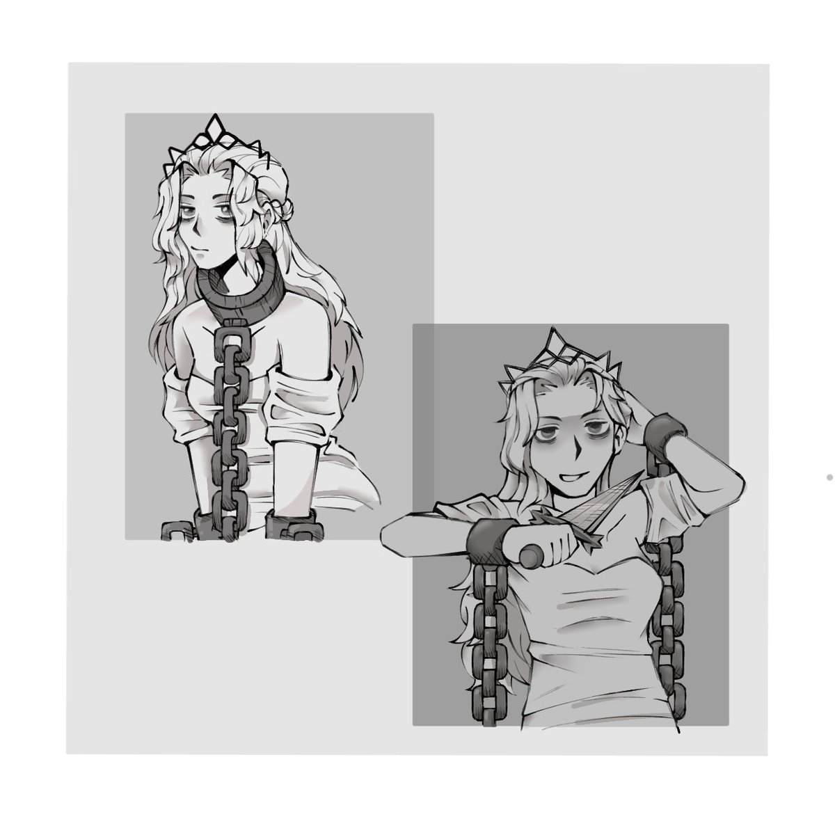 Muffins_puffs's tweet photo. First time posting fanart 🥲
#Slaytheprincess #stp #Theprisoner https://t.co/rkg6DASh9d