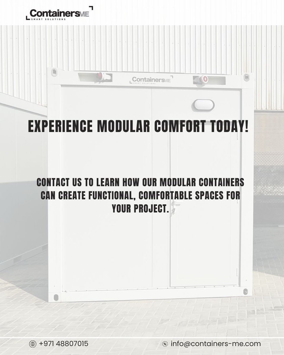 Containers_me's tweet image. Are Container Spaces Comfortable for Work or Living?

Yes! Modular containers are quiet, stable, and climate-controlled—perfect for offices, clinics, classrooms, and retail.

#modularcontainers #containeroffice #modularconstruction #temporaryspaces