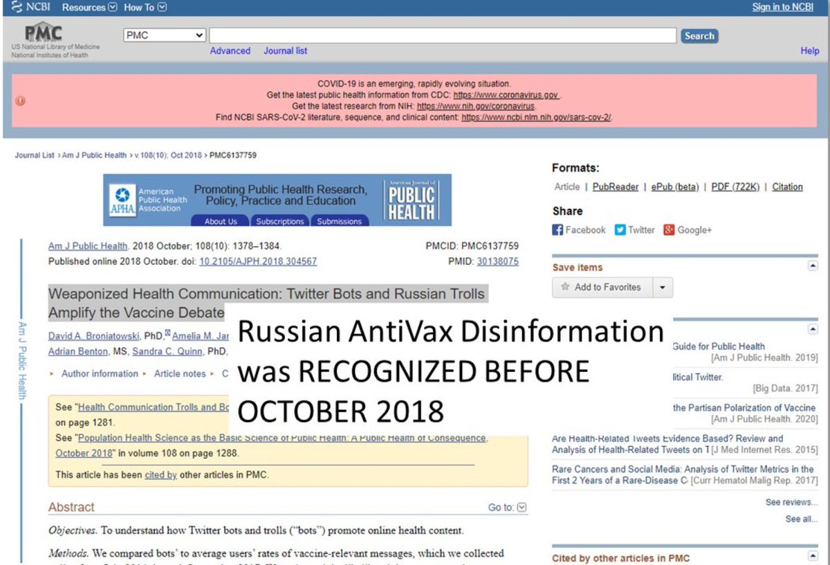 managehours's tweet photo. @karma44921039 Please, you aren't paying attention- Or RU?
#Weaponized #Health #DISINFORMATION
https://t.co/4rdo4IMyuF
https://t.co/H6sZspeLr8
+
https://t.co/fvUBMHZMxf
+
https://t.co/kHJTFuLKFv
"In ways Russian military planners could only dream"???

puti #TrumpPedófilo
URA #russianASSet https://t.co/YYRBa7adn5