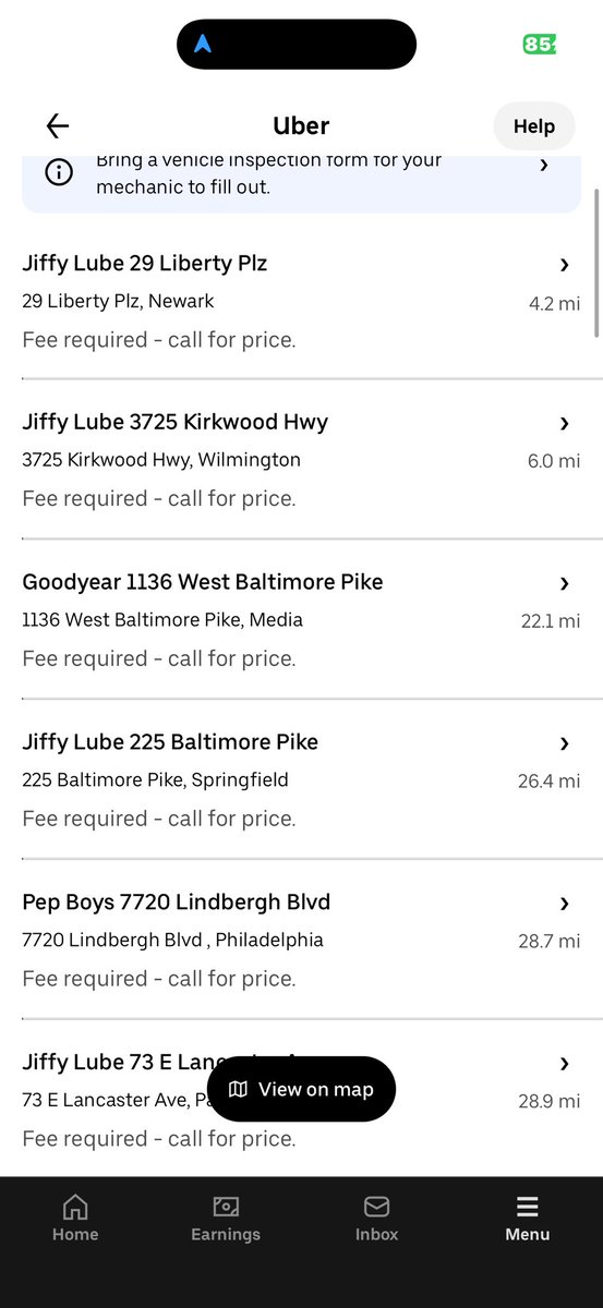 bilalfarooq88's tweet photo. @Uber_Support who run this unprofessional show uber need inspection from these shop is uber have idea delaware state dmv only regulated body who issue inspection sticker after inspecting the vehicle this is totally night mare https://t.co/rmu2okNlBa