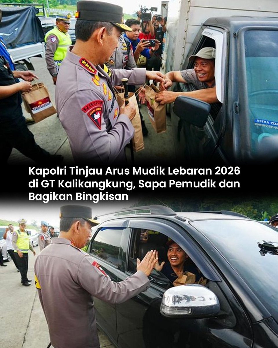 nyapa pemudik sambil bagi bingkisan bikin adem sih

#ListyoSigitPrabowo #Kapolri  #Polri #fyp