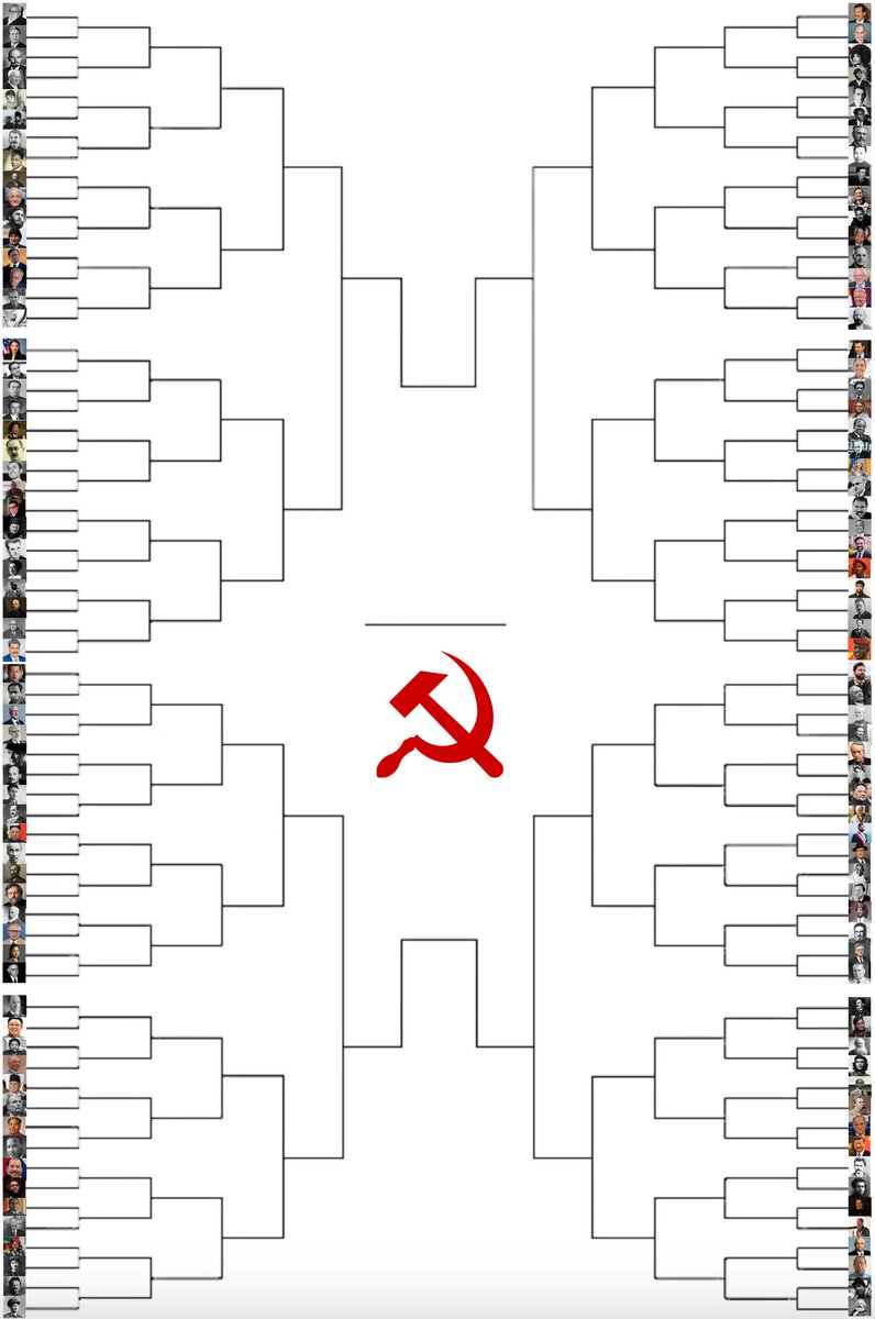 🚨☭ THE GREAT SOCIALIST BRACKET ☭🚨

A bracket including EVERY socialist EVER ☭🚩

VOTE (do electoralism) in the replies 🗳️, all matchups have polls!

Who is the greatest socialist?? ☭👑