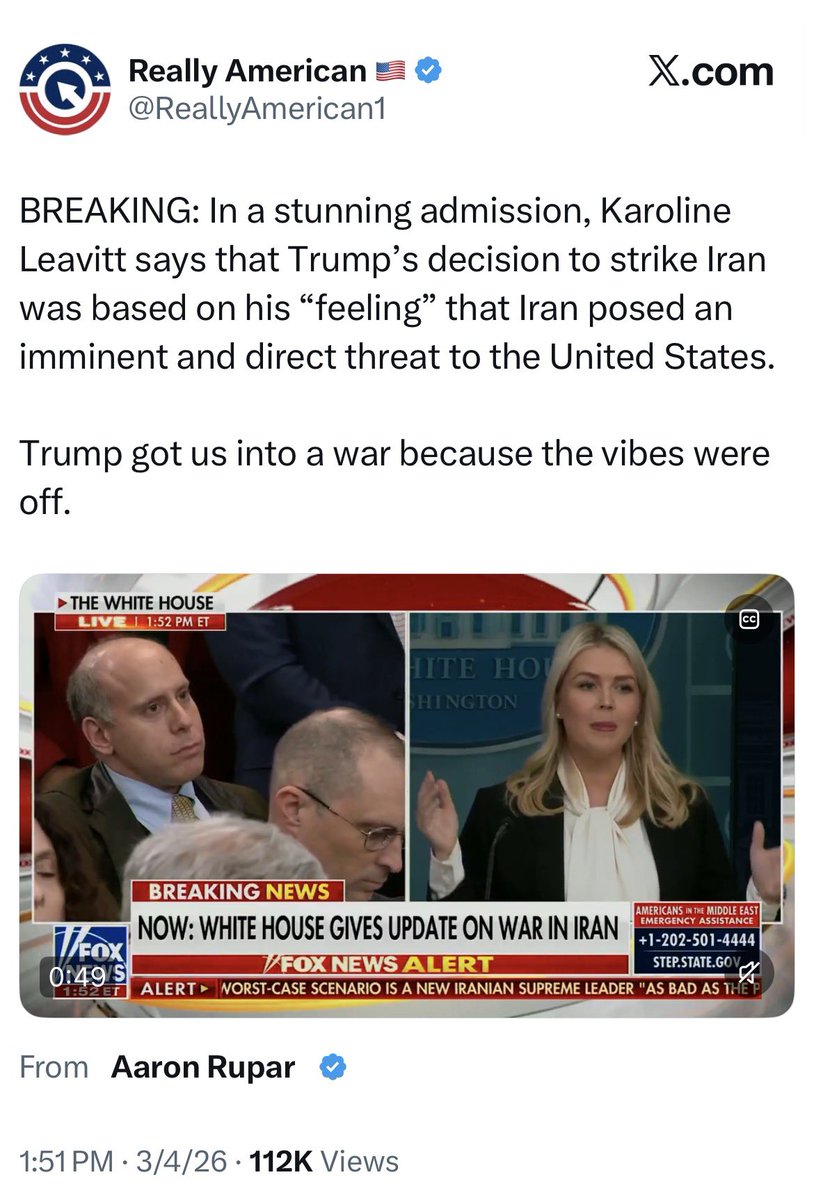 <a href="/RpsAgainstTrump/">Republicans against Trump</a> x.com/lion_queen2020…

Any country chooses to help Trump, then this country chooses to support the war criminal Trump and Benjamin Netanyahu.

Can’t believe that Trump listened to his son-in-law. This war IS an aggression against Iran.

WHERE IS CONGRESS?
Impeach Trump!!!