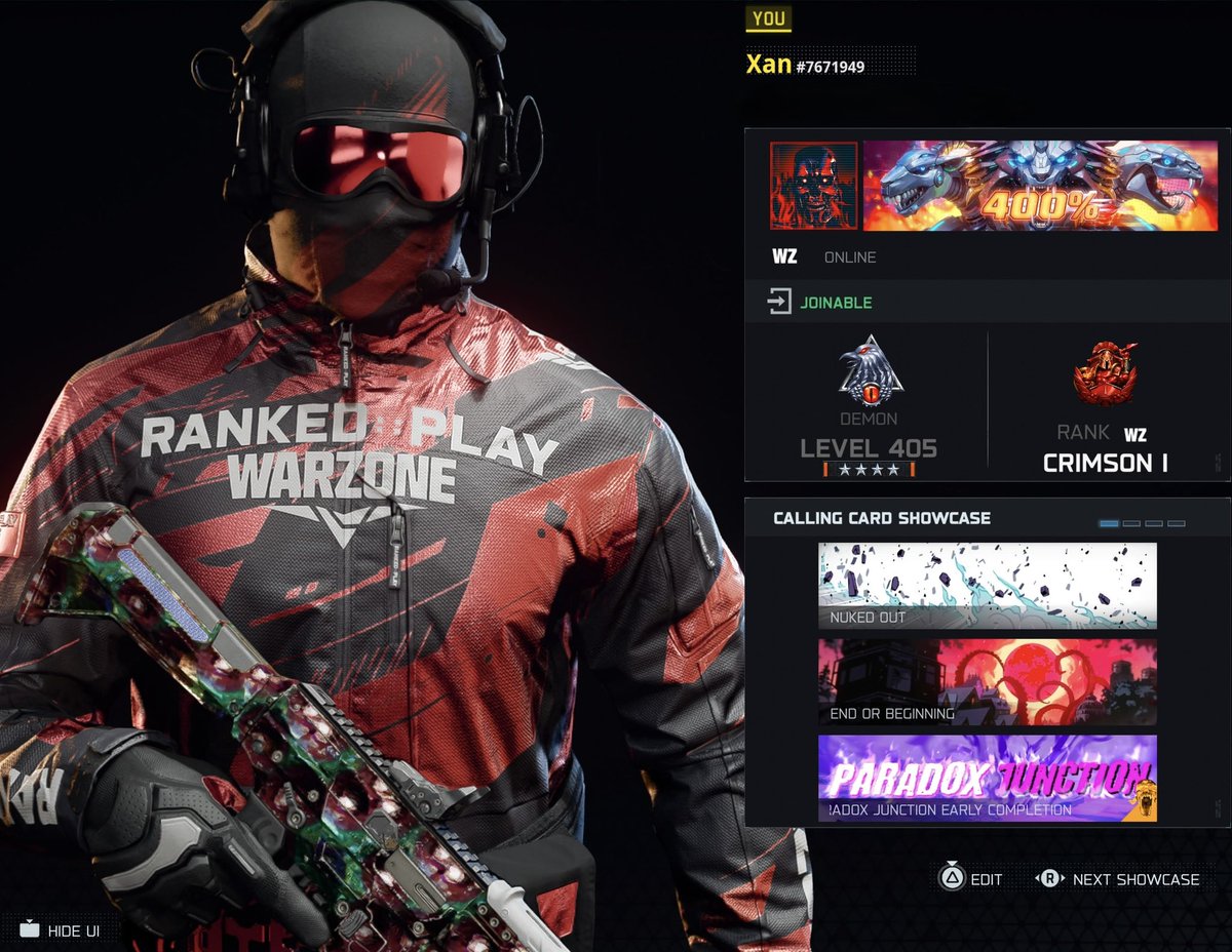 XCombado's tweet image. Level 405 and Crim 1 
#CallOfDuty #WarzoneRanked #Bo7