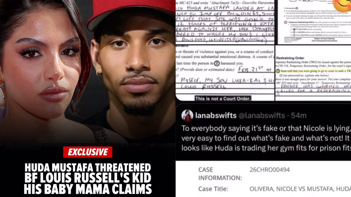 Sanelem__'s tweet photo. Louis’ Baby Mama Granted a Restraining Order After Huda Broke In &amp; Threa... https://t.co/nL3pJGNXWl 
#huda https://t.co/zApC7HBEYq