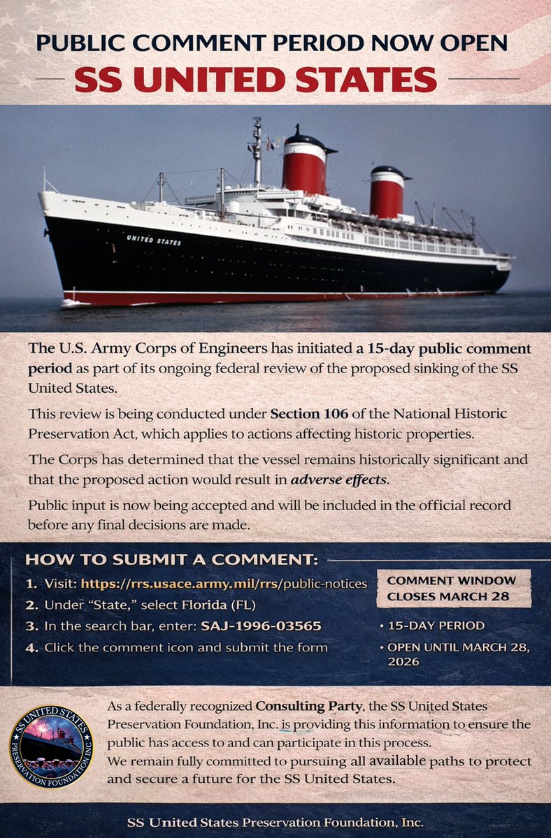 SS United States Preservation Foundation Inc tweet media