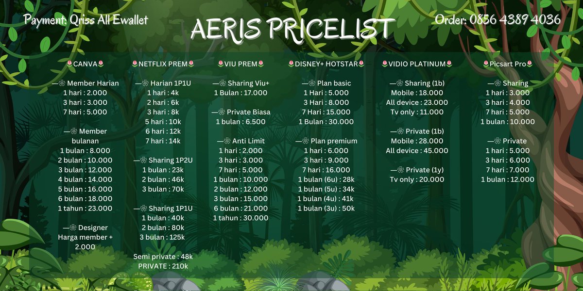 Aeris ~ APP PREM 400++ TESTI 🎀 fast in wa. tweet media