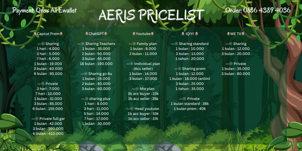 Aeris ~ APP PREM 400++ TESTI 🎀 fast in wa. tweet media