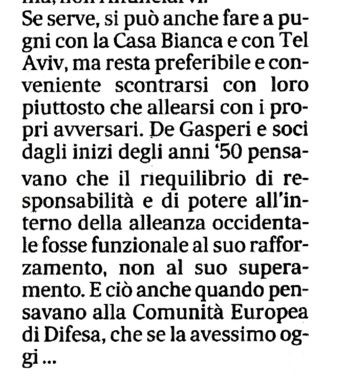 Ripensare l’Occidente. Oggi su "il Messaggero".
#IranWar‌ #Trump #Europa #Messaggero
