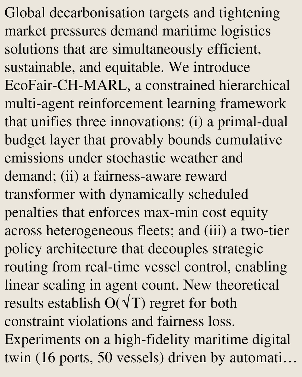 Multiagent Systems arXiv tweet media