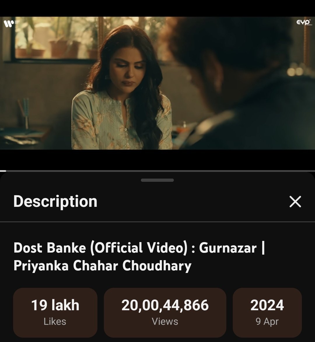 Pri's song Dost Banke hits 200M views with 1.9M likes ✨️🫶!

One of the biggest hits of 2024, this song won hearts by pri's beautiful performance and its lyrics that touched the soul of the audience 🤍

#PriyankaChaharChoudhary #PriyankaPaltan