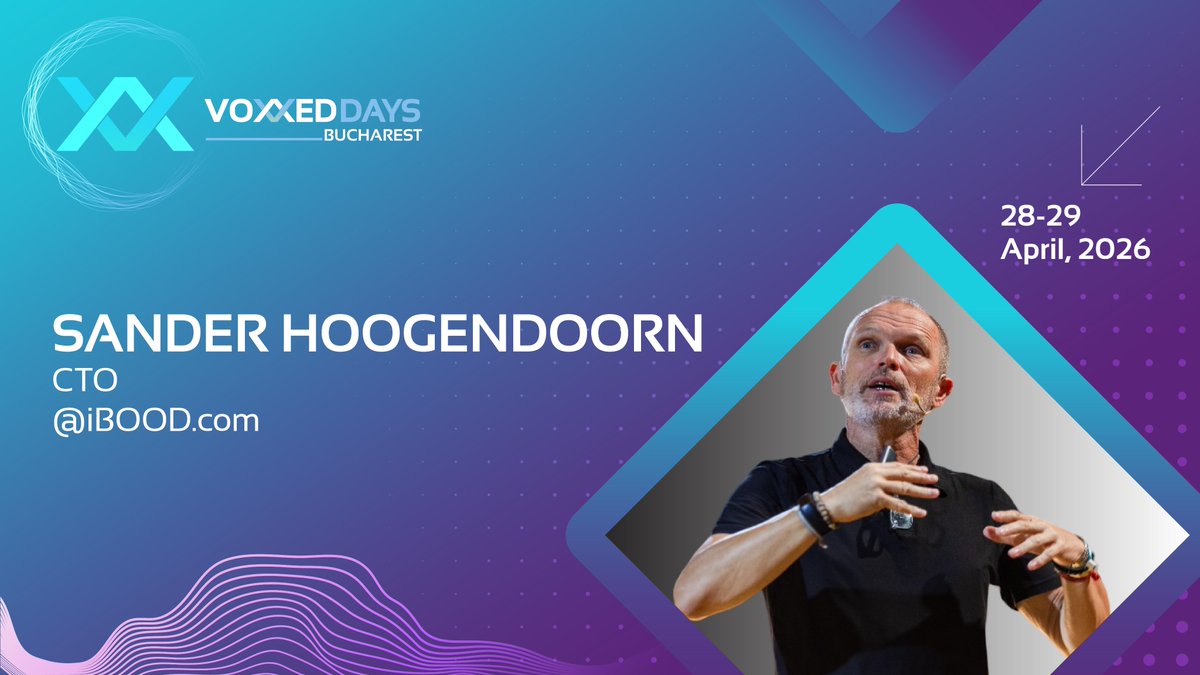 Voxxed Days Bucharest (April 28-29, 2026) tweet media