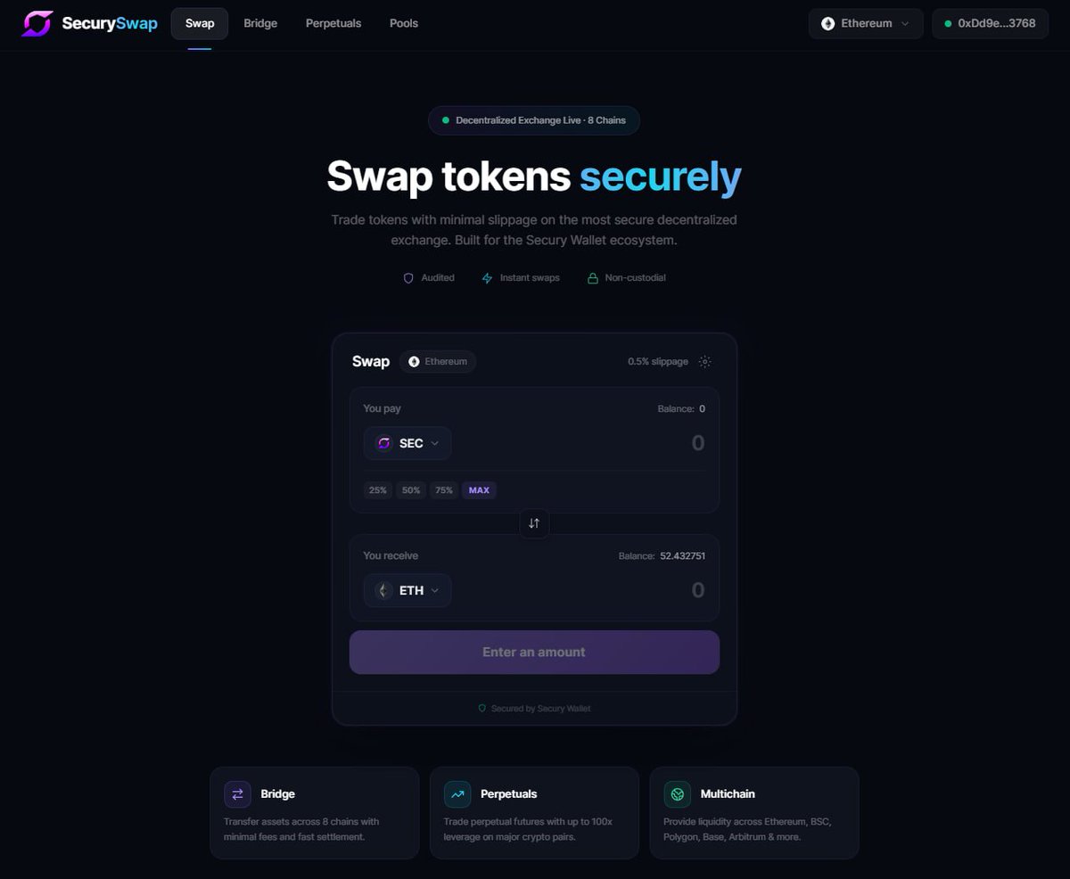 Secury Wallet tweet media