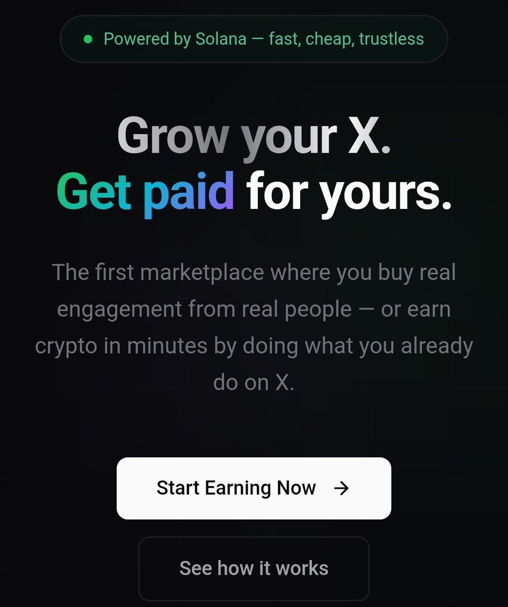 EngagePlace's tweet photo. @RoundtableSpace EngagePlace Protocol
A decentralized social engagement marketplace built on Solana. Transparent verification, on-chain escrow, and automated fraud prevention — designed for creators, influencers, and investors seeking trustless social growth. https://t.co/1JDbjQvnwM