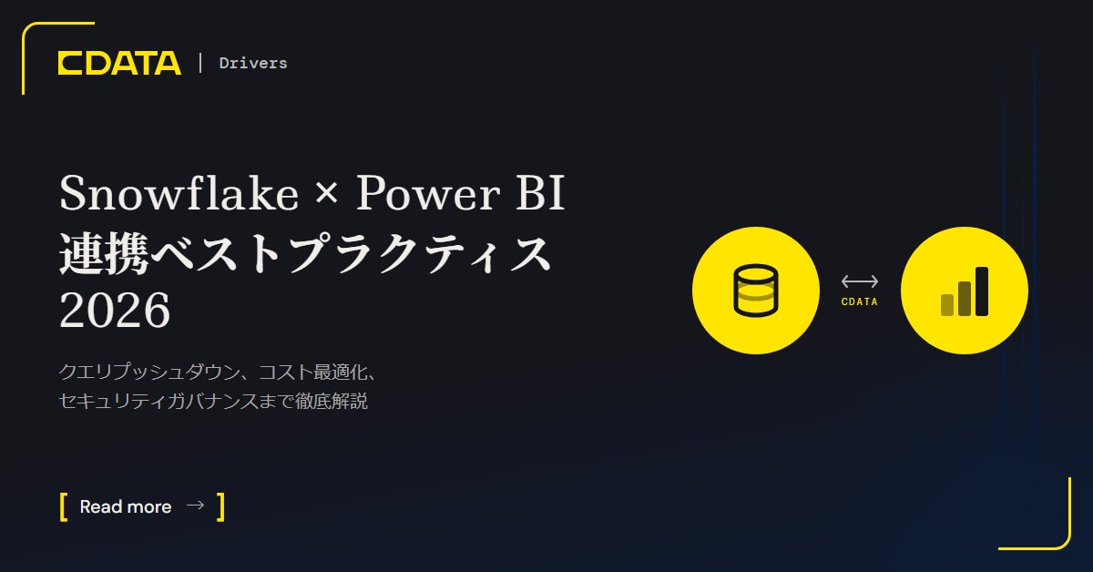 CData Software Japan tweet media