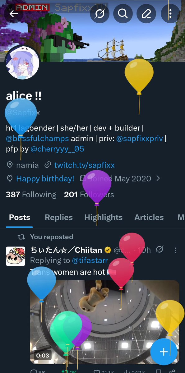 alice !! tweet media