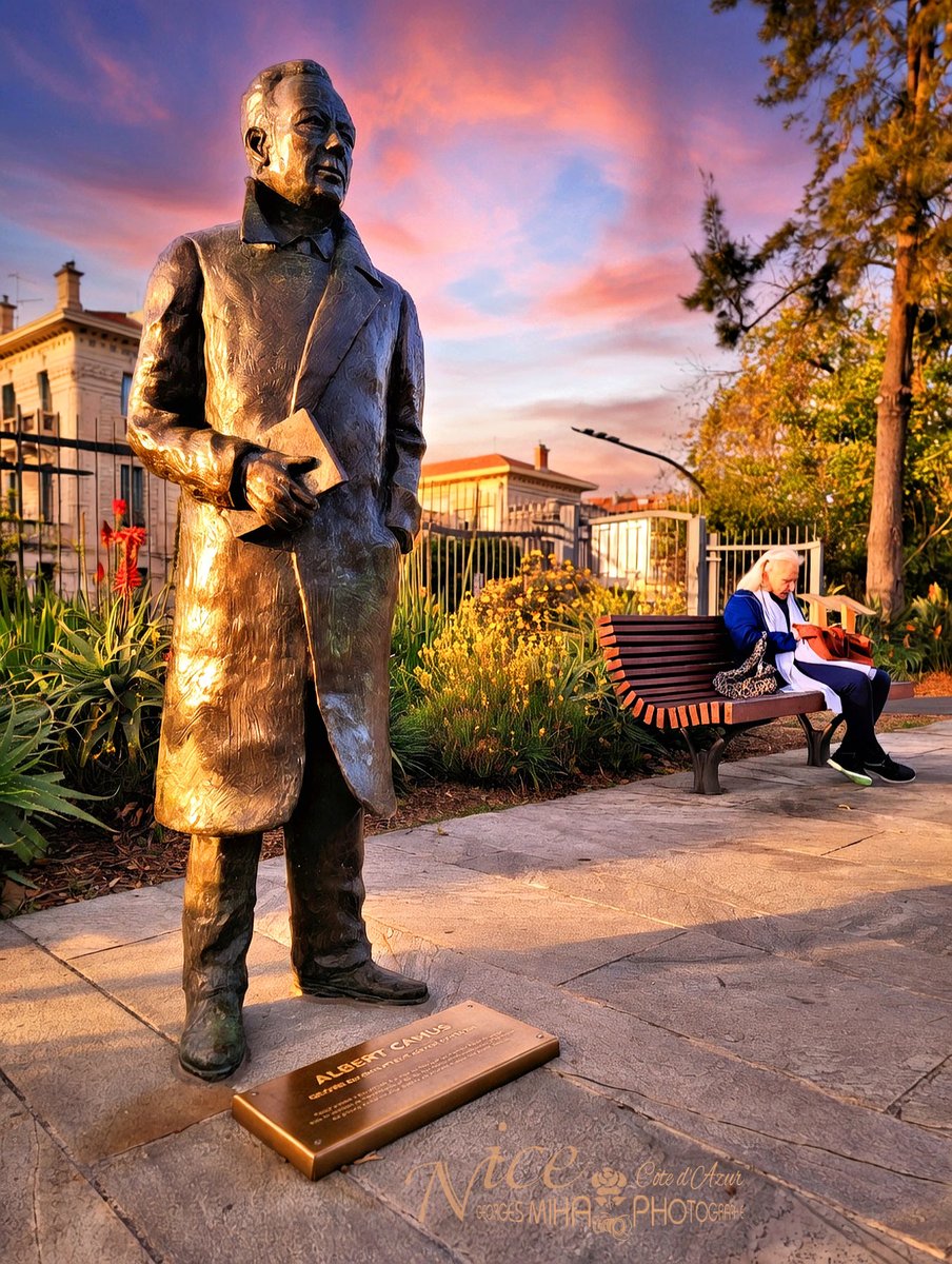 geozine_'s tweet photo. la statue d'Albert Camus,  sur la promenade du Paillon @villedenice @VisitCotedazur @ExploreNCA #nice #ILoveNice #GuideInstaNice #CotedAzurFrance #georgesmiha #geozine #nicetourisme #AmbassadeursCotedAzurFrance #ExploreNiceCotedAzur #lapromenadedupaillon #albertcamus https://t.co/zxVZsJNqCW