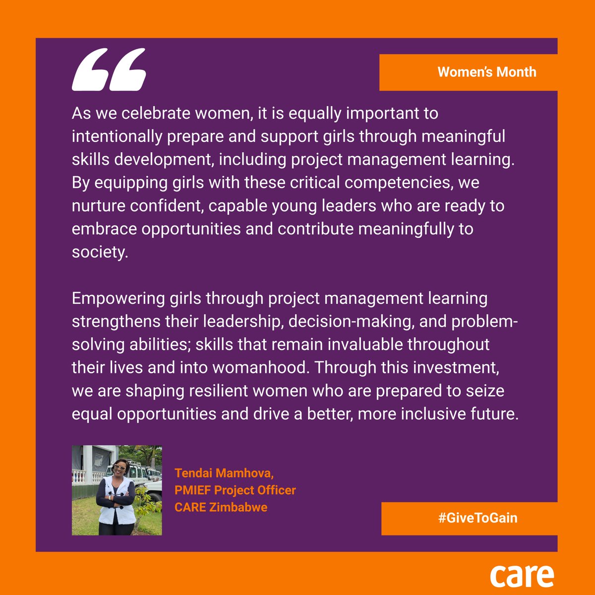 CARE Zimbabwe tweet media