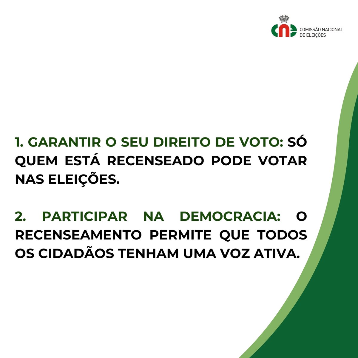 Comissão Nacional de Eleições - Portugal tweet media