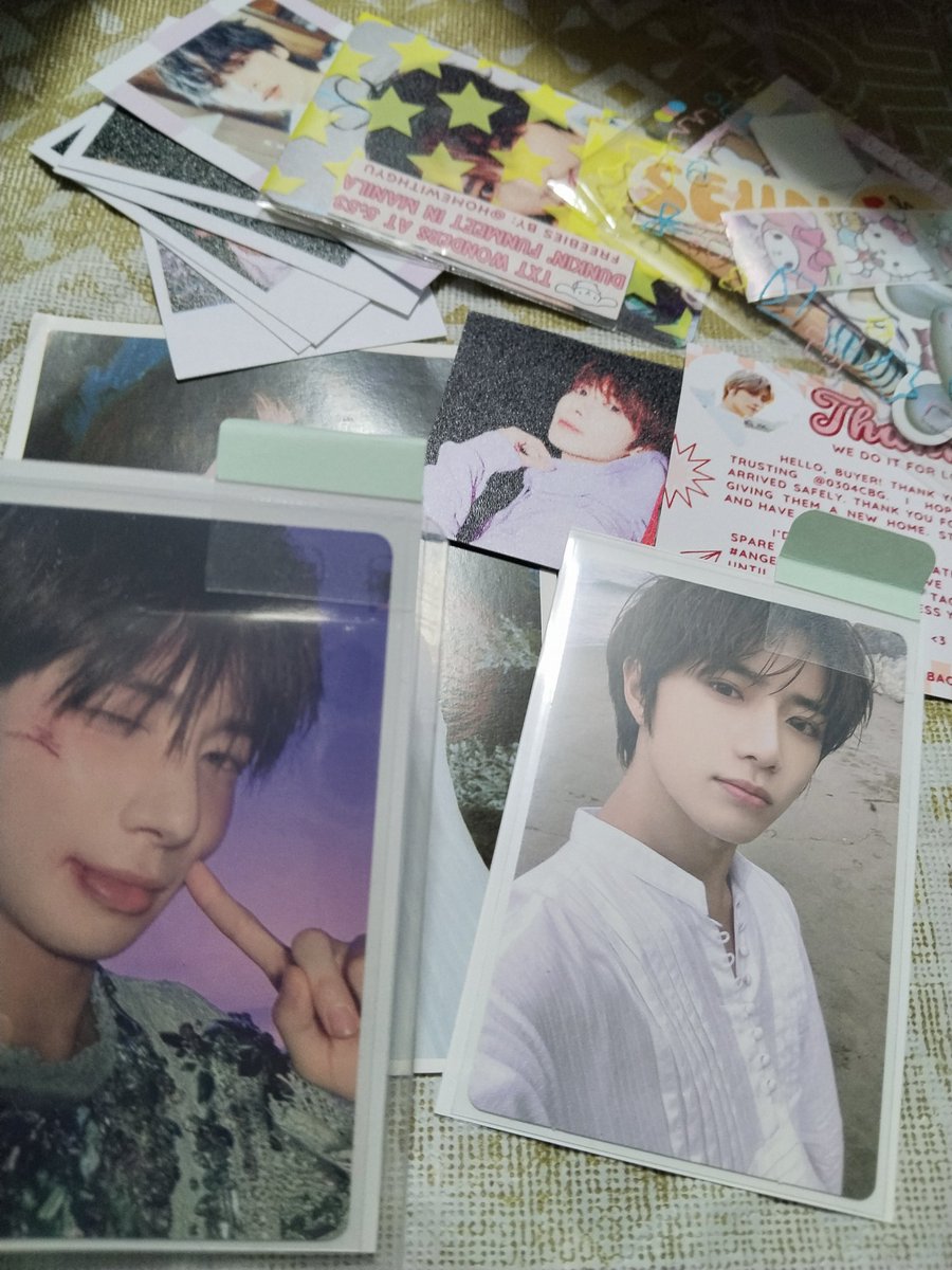 tyunmyson's tweet photo. @0304CBG #angel_feedbacks received the items na. I received the PCs without damage and with a lot of freebies. Seller also never failed to update me all throughout the transaction. ๐ฅฐ https://t.co/vPFkILjwib