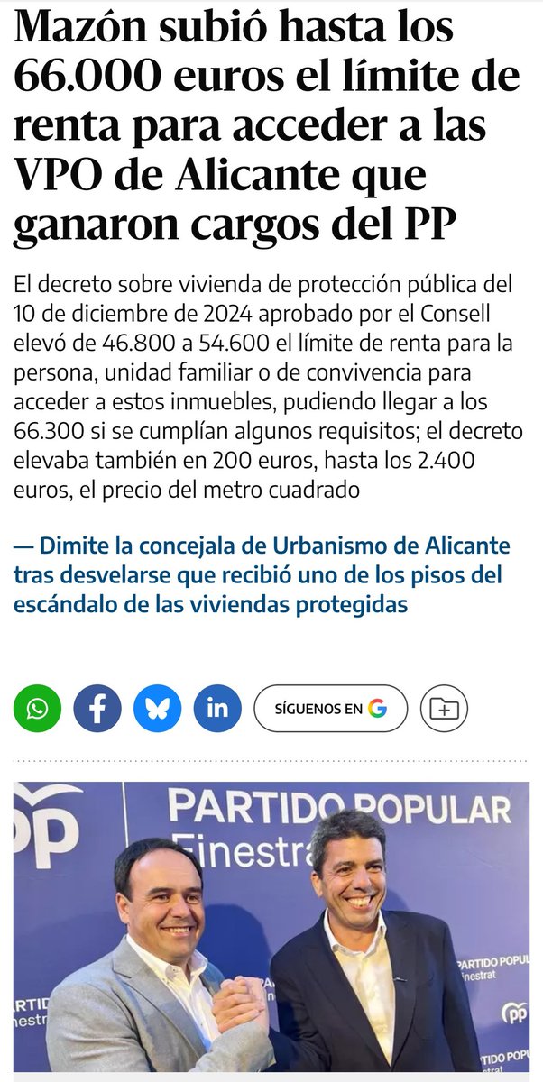 Barcala diu que a les adjudicacions d'VPOs als seus familiars i amics "tot és legal". El que no et dirà és que el seu partir canvia les lleis al seu plaer

Açò és el sistema: especuladors i polítics fan les lleis per guanyar sempre, mentres la classe treballadora sempre perd.