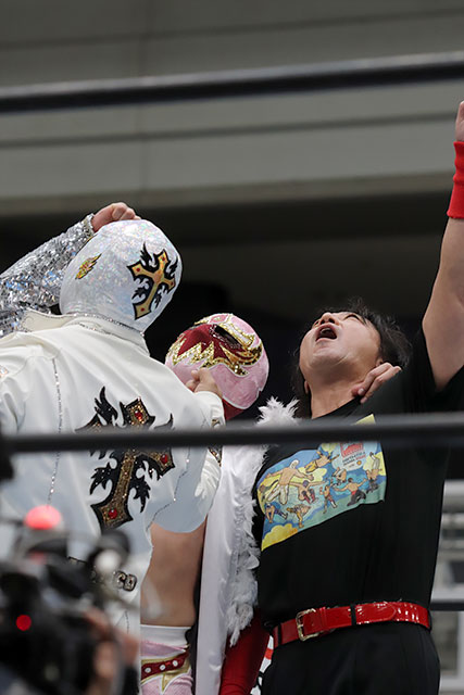chika_dahlia's tweet photo. 2026/2/24
NJPW PRESENTS CMLL FANTASTICA MANIA 2026
エディオンアリーナ大阪第2
第6試合【『FANTASTICA MANIA 2026』タッグトーナメント決勝戦】
マスカラ・ドラダ、ミスティコ vs マグヌス、アベルノ①
#MascaraDorada #Averno
#FM2026 #njcmll #FantasticaMania2026 https://t.co/fuDXBBpNC0