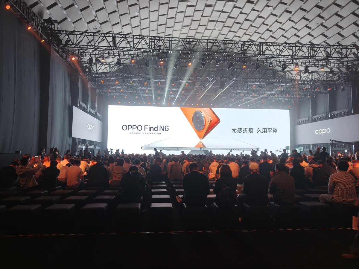 深圳、 OPPO Find N6 グローバル発表会に来てます！