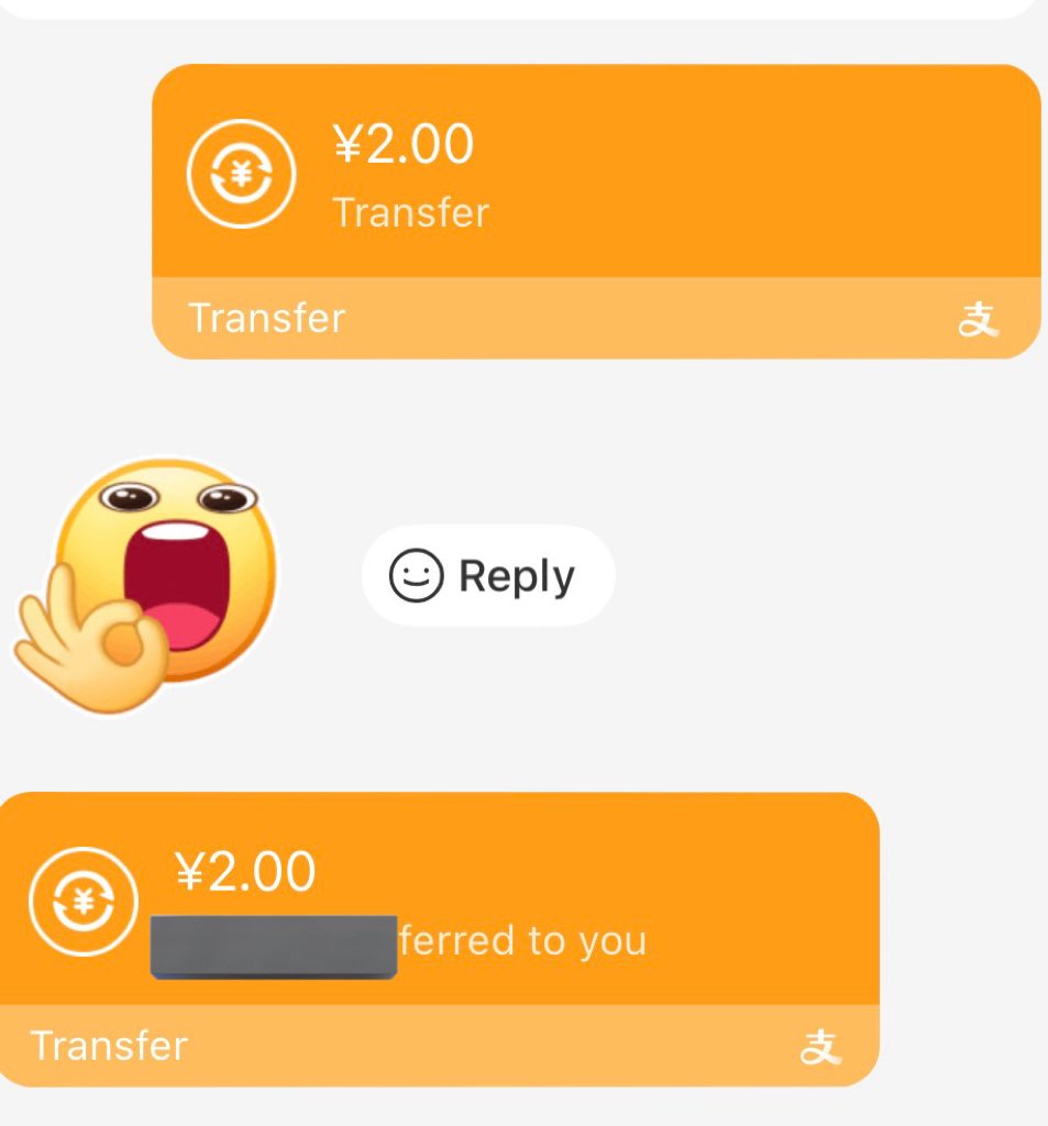 個人用メモ
日本在住日本人→中国在住中国人
vx 送れる(残高)
zfb QRコード読んで支払うのは出来ない(残高)
友達登録していれば转账が出来る(残高)
同じ人に前は海外カード送金も出来たけど昨日時点でもう出来ない🥲割と困るかも……