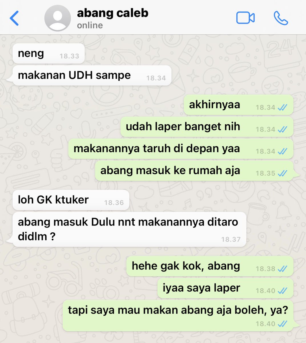 havennsky's tweet photo. ceritanya caleb jadi abang gopud pribadi kamu https://t.co/uRjb5uSG9X