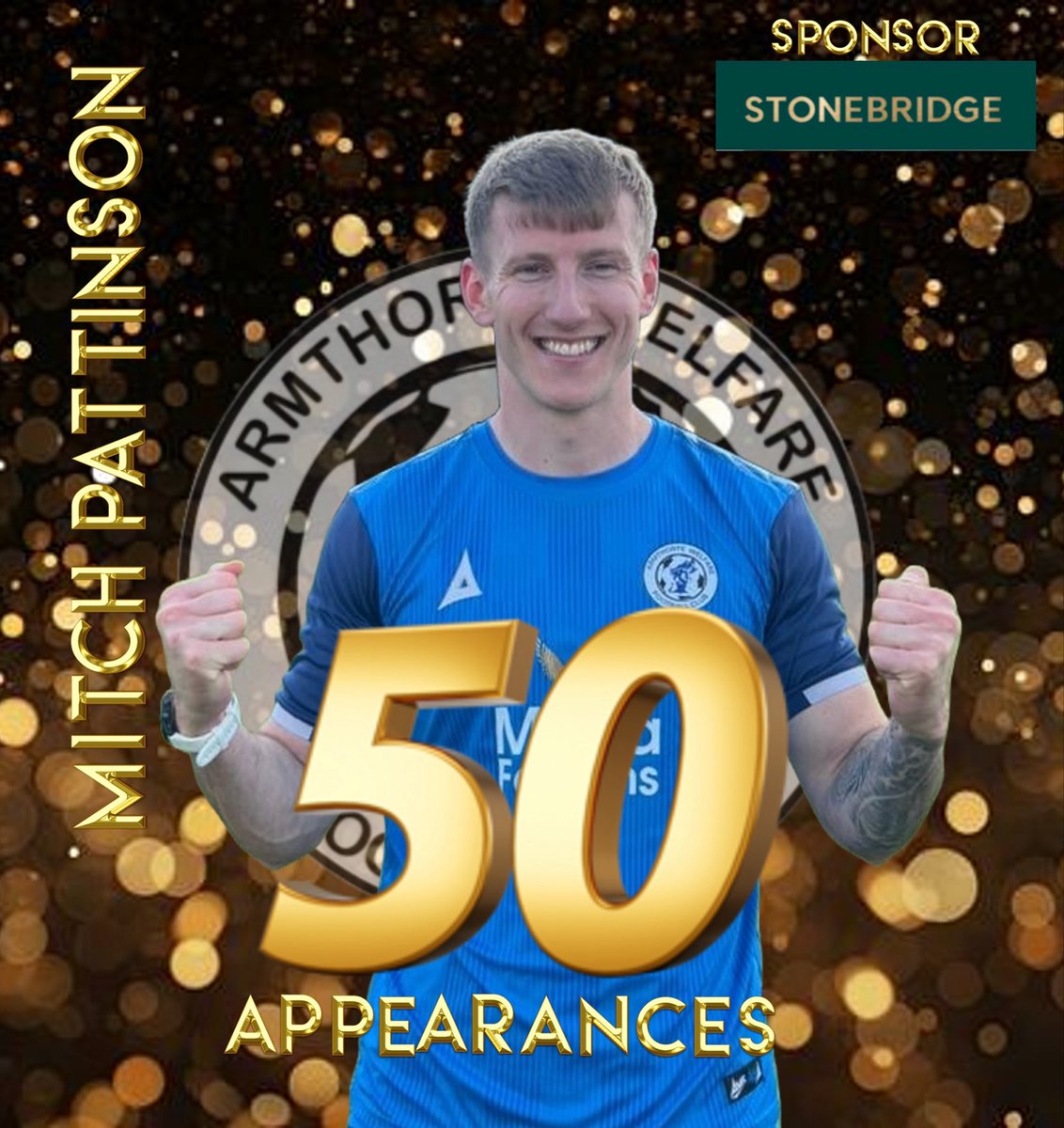 thewelfare's tweet photo. MITCH HITS 50 ! 

Congratulations to MITCH PATTINSON on hitting 50 apps for Wellie. 

Mitch is recently back from a bad injury and we’re delighted he’s now fit and healthy. His last two sub appearances taking him over the 50 mark. 

Well done Mitch ! 

#UpTheWellie #50NotOut https://t.co/CuSNp1SpJ2