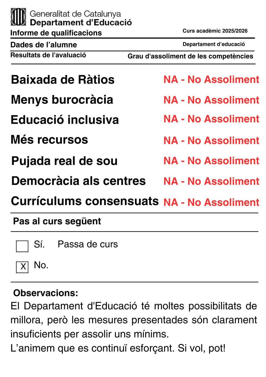 Professors de Secundària Lleida tweet media