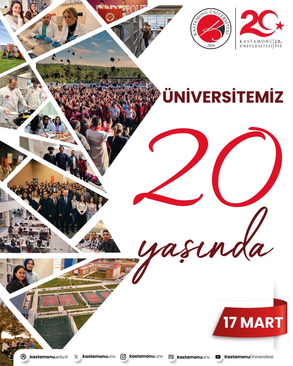kastunkutuphane's tweet photo. Kastamonu Üniversitesi 20 yaşında!
Bilimin ışığında, eğitimin gücüyle geleceğe emin adımlarla…
Nice başarılı yıllara! https://t.co/WcbdIxg9YM