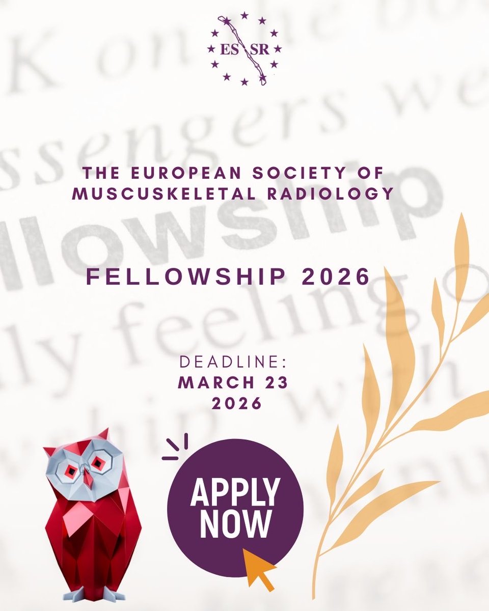 European Society of Musculoskeletal Radiology tweet media