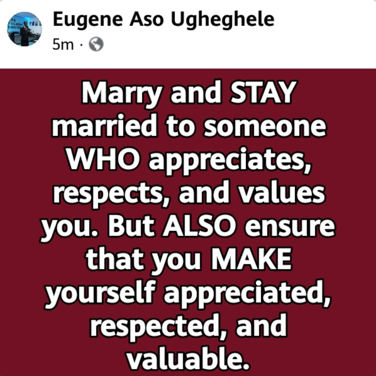 Eugene Aso Ugheghele PDGG, AAGA, CBHH tweet media