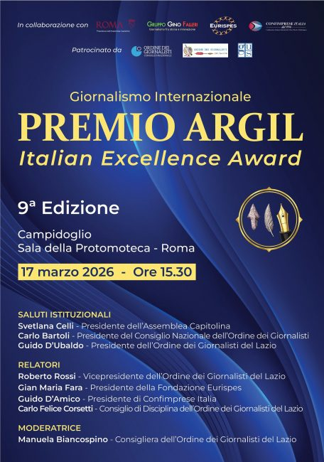 lidentita's tweet photo. Oggi L'identità riceverà in Campidoglio un prestigioso riconoscimento in occasione della IX edizione del Premio giornalistico internazionale Argil 2026 ideato da Gino Falleri. Sarà premiato il nostro presidente Giovanni Mauro “per il contributo al panorama editoriale nazionale”. https://t.co/jcad0lRpmj