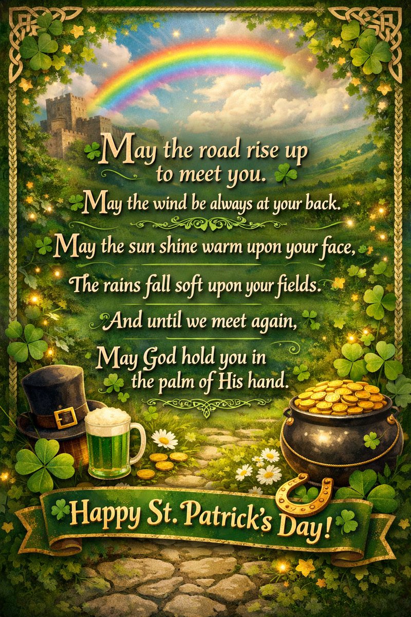 ☘️ Happy St. Patrick’s Day! ☘️

May your journeys be filled with smooth roads, favorable winds, and moments that warm your soul along the way.

Whether it’s a dream cruise, a bucket-list adventure, or a simple getaway… the road is calling.

#StPatricksDay #IrishBlessing #Travel