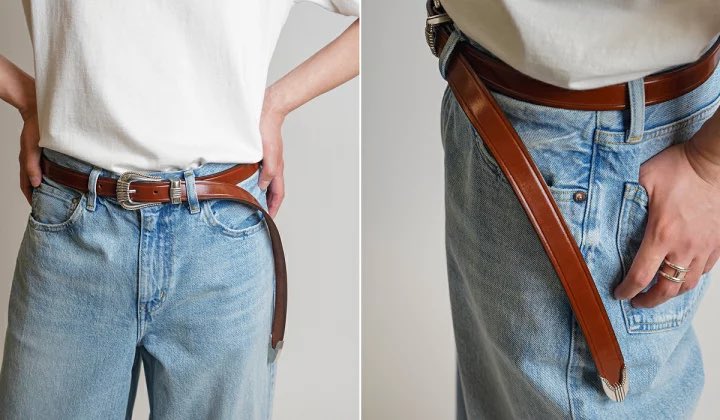 ham50865160's tweet photo. ARKNETS別注TORY LEATHERの『Long 3piese silver buckle belt』

上質なブライドルレザーを使ったアメリカンなデザインのベルトで、別注でロングタイプになっているので垂らせばスタイリングのアクセントとして活躍するやつ

ブルーデニムによく映えるツヤのあるブラウンが良い感じです https://t.co/OsZ0ftiWrD