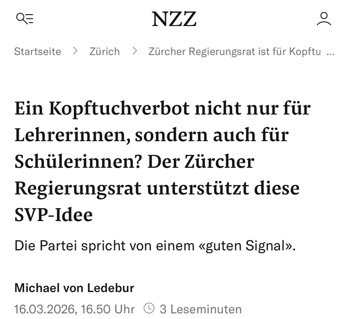qaasimilli's tweet photo. ⚠️Zürcher Regierungsrat will als erste Kantonsregierung seit BG Niederlage St. Gallens ein Kopftuchverbot für Schülerinnen. Abstimmung dürfte im Kantonsrat wegen knapper bürgerlicher Überlegenheit durchkommen.  @Islamrat jetzt Referendum vorbereiten! #islamophobie #hijab #bayram https://t.co/r1p56VXSWN