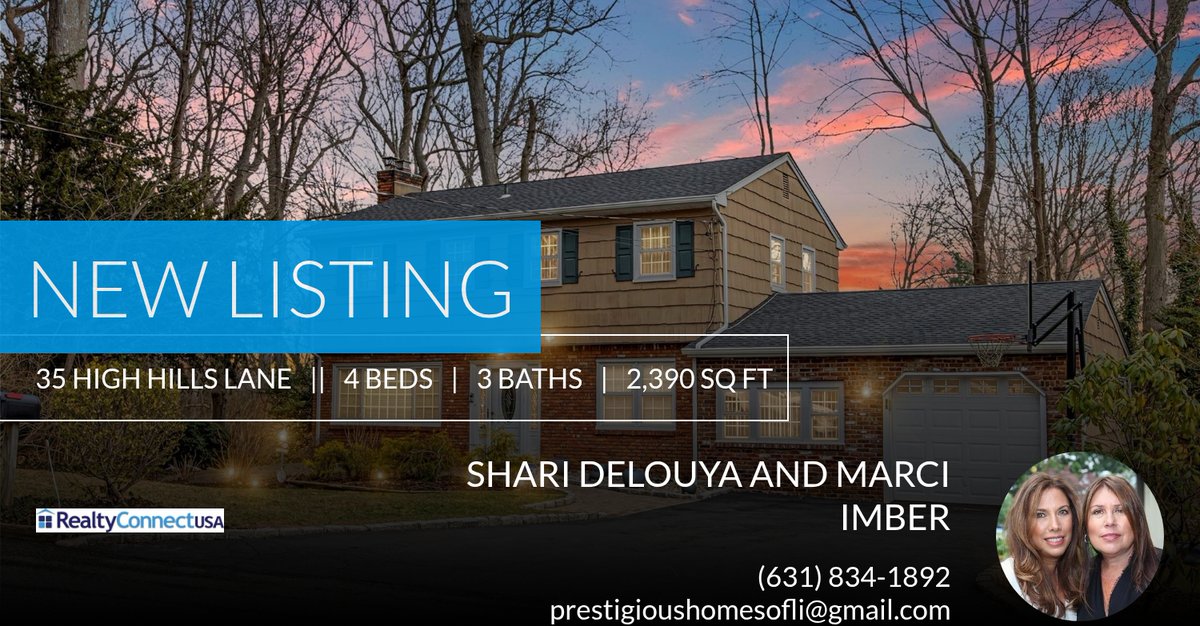 homesonLI's tweet photo. 📍 New Listing 📍 Take a look at this fantastic new property that just hit the market located at 35 High Hills Lane in Huntington Station. Reach out here or at (631) 834-1892 for more information

Please call us to assist you with ... https://t.co/sechWc57Ar https://t.co/cRItr6Q2Vb