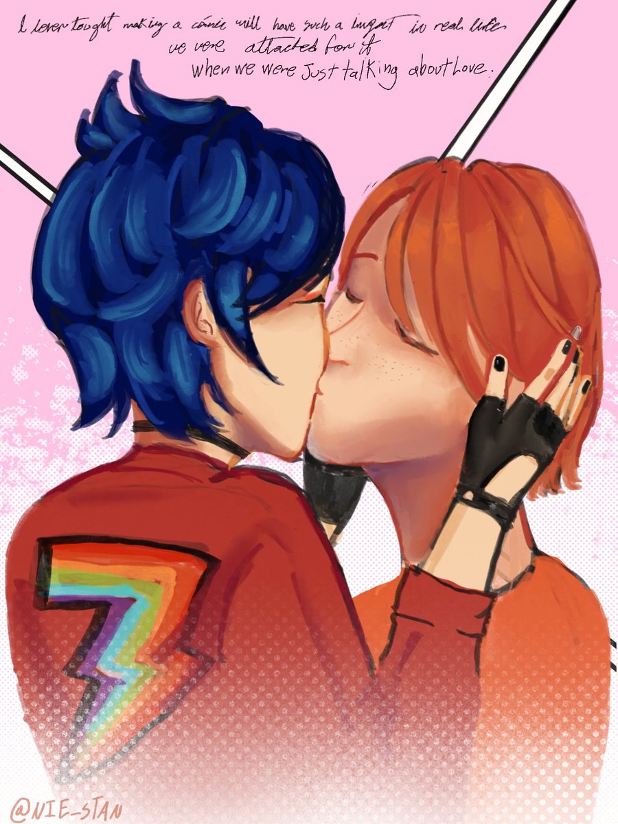 Nie Stan (SEBASTIAN??) II MARCANIEL FRIEND KISS tweet media