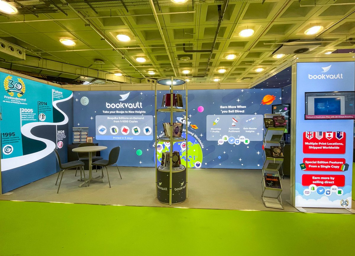 bookvault_app's tweet image. Some questions authors asked us at the London Book Fair:

Do I need to order hundreds of books? → No. We print on demand📚

Can you ship worldwide?→ Yes🌏

Can I sell direct to readers? → Yes📖

Can this work for Kickstarter? → Absolutely🚀

#selfpublishing #printondemand