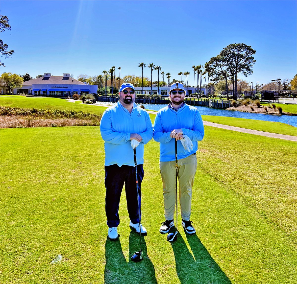 GSE_eng's tweet photo. Celebrating teamwork and networking! Brandon Burns and Dylan Wade, PE, proudly represented GSE at the AIST Birmingham Chapter Golf Outing at The Peninsula Golf &amp; Racquet Club last Thursday. ⛳️ #CreatingSolutions #EngineeringTheExtraordinary #AIST https://t.co/Cu5I5NQhLn